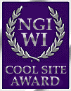 [my 21st award] [NGI Cool Site Award]